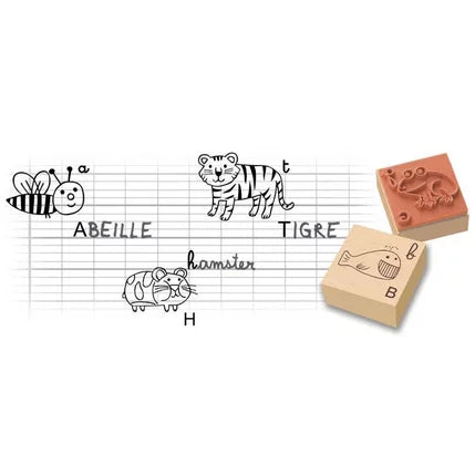 CreaLign - TAMPONS L'ALPHABET DES ANIMAUX