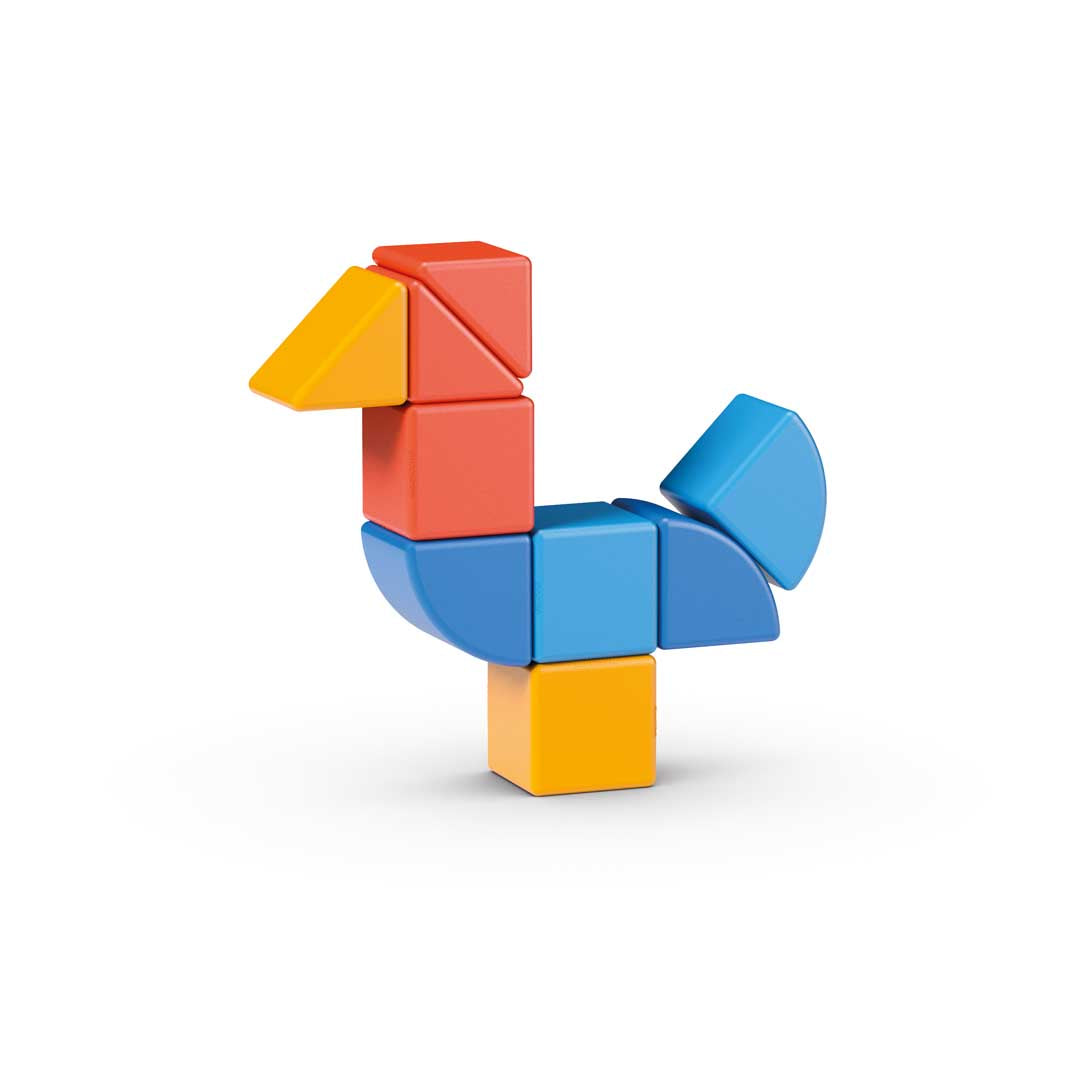 GEOMAG Magicube Animals Magnetic Blocks 9 Pieces