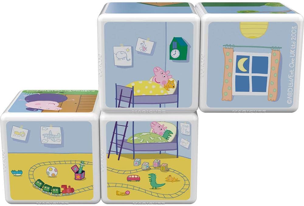 GEOMAG Magicube Peppa Pig House & Garden Building Blocks