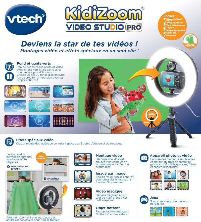 Vtech KIDI ZOOM CREE TES PROPERS VIDEOS COMME UN PRO