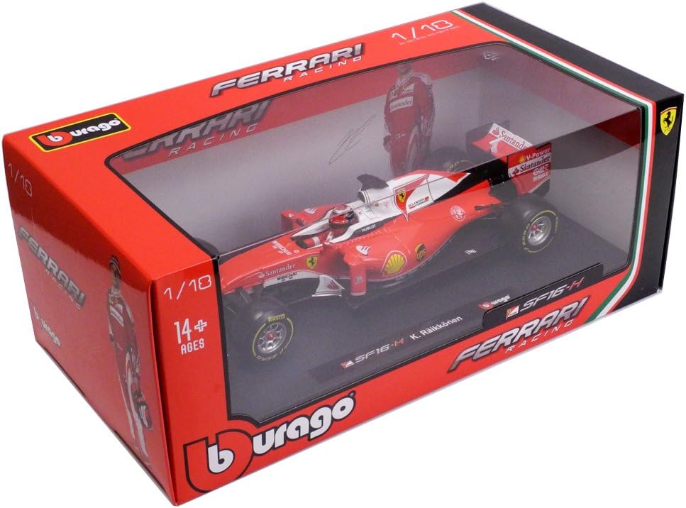 Bburago F1 Ferrari SF16-H K. Raikkonen Diecast 1:18 - Wild Willy
