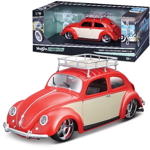 Maisto Design 1956 Volkswagen Beetle 1:18 Model