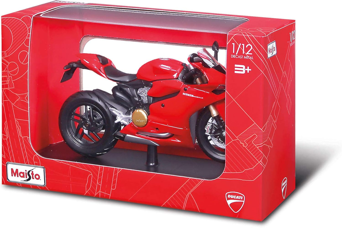 Maisto DUCATI 1199 PANIGALE Motorcycle Die-Cast Model 1:12 - Wild Willy