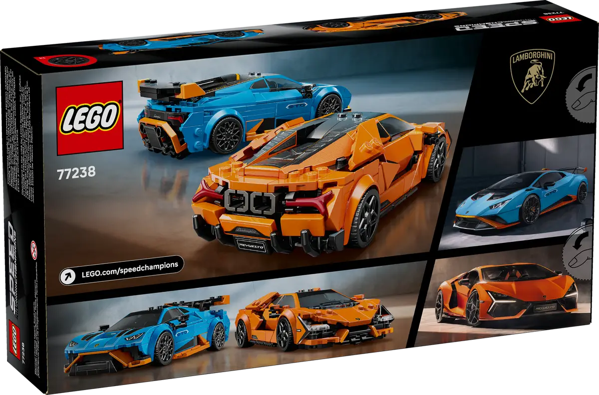 LEGO Speed Lamborghini Revuelto and Lamborghini Huracan STO