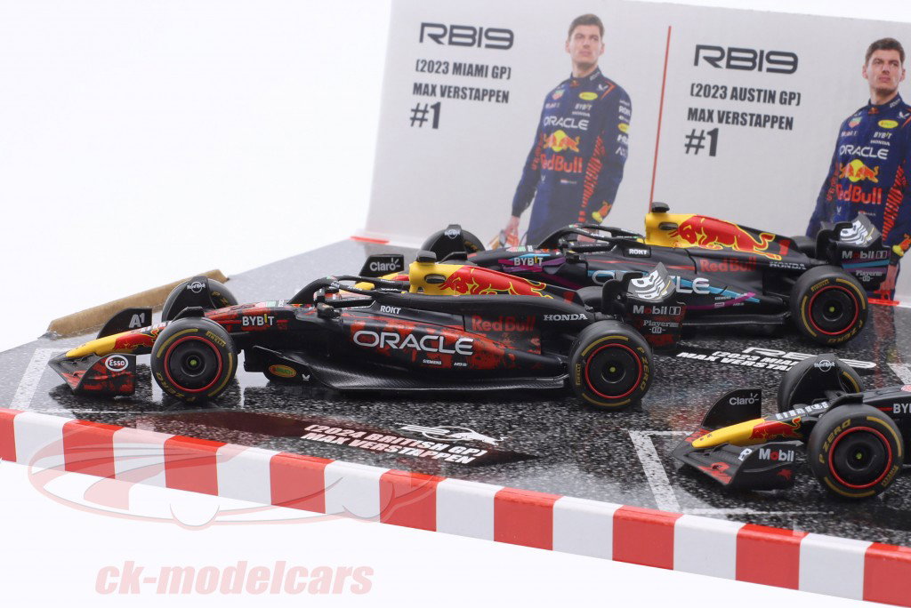 Bburago F1 Red Bull 1:43 Max Verstappen 4-Pack - Wild Willy