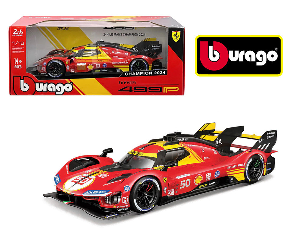 Bburago Signature Ferrari Racing 499P 24H Le Mans Champion 2024 - 1:18 - Wild Willy