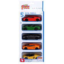 Bburago Street Fire Pack of 5 1:43 Die-Cast Car Set