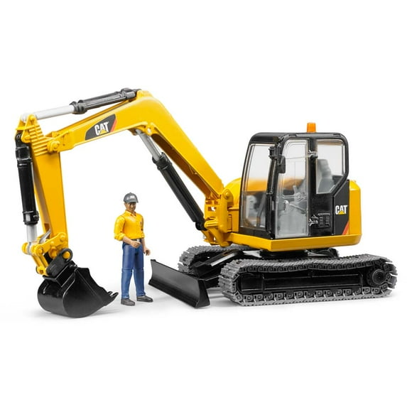 Bruder CAT Mini Excavator With Worker