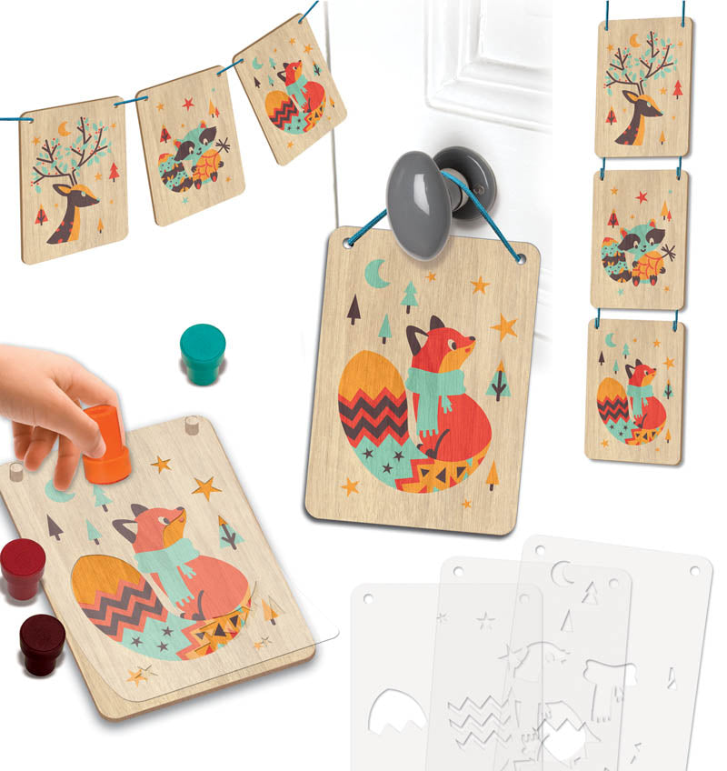 CRL TAMPOGRAPHIE SUR BOIS LES ANIMAUX DE LA FORET 5+ CL143