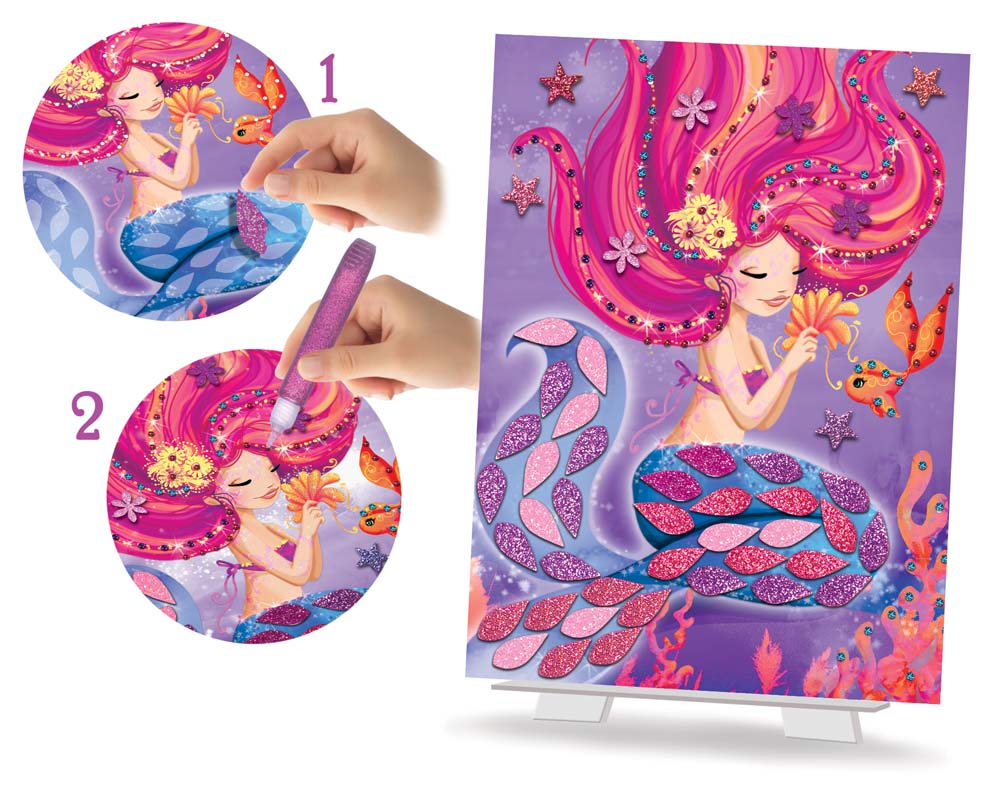 CRL CARTES A CREER SIRENES SCINTILLANTES CL168