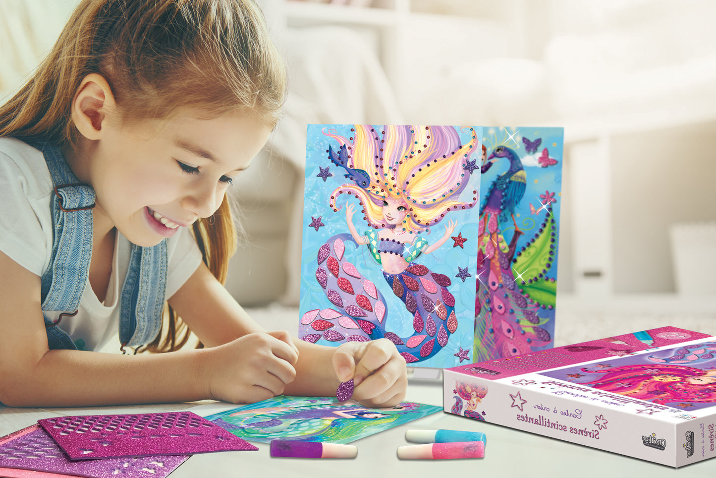 CRL CARTES A CREER SIRENES SCINTILLANTES CL168