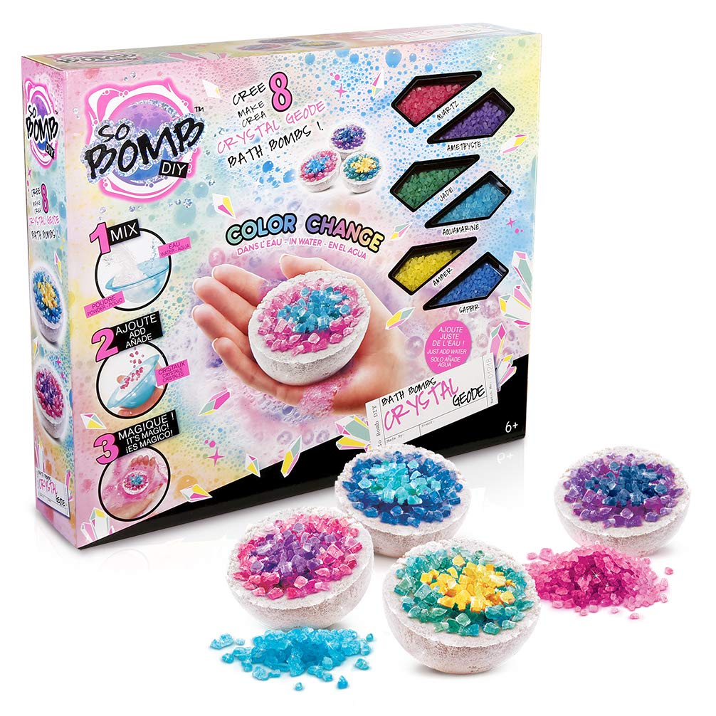 Canal Toys Bath Bomb Crystal Geode Color Change Set