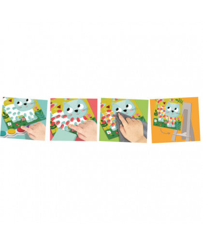CreaLign Finger Painting: Adorable Companions