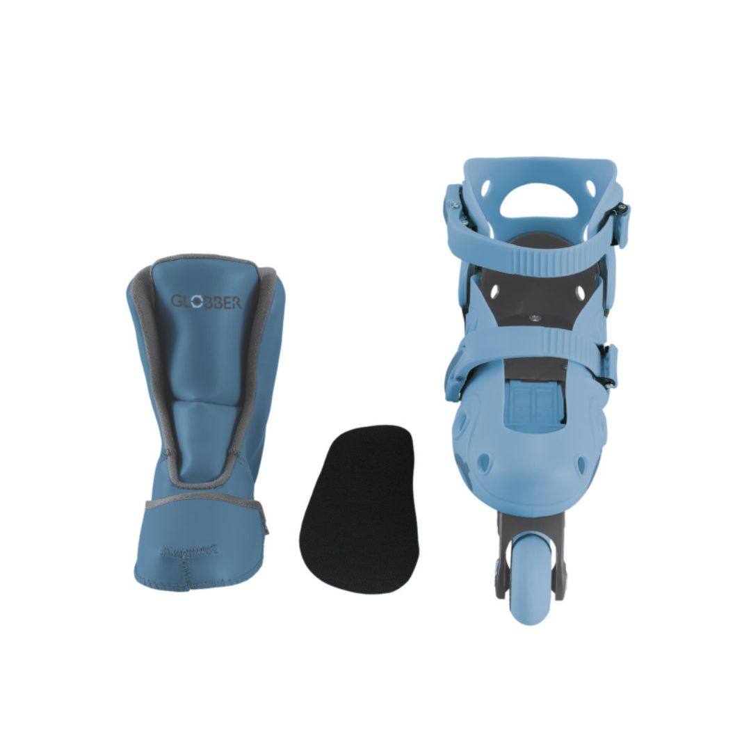 GLOBBER Learning Skates 2-in-1 Adjustable Size 30-33 Blue