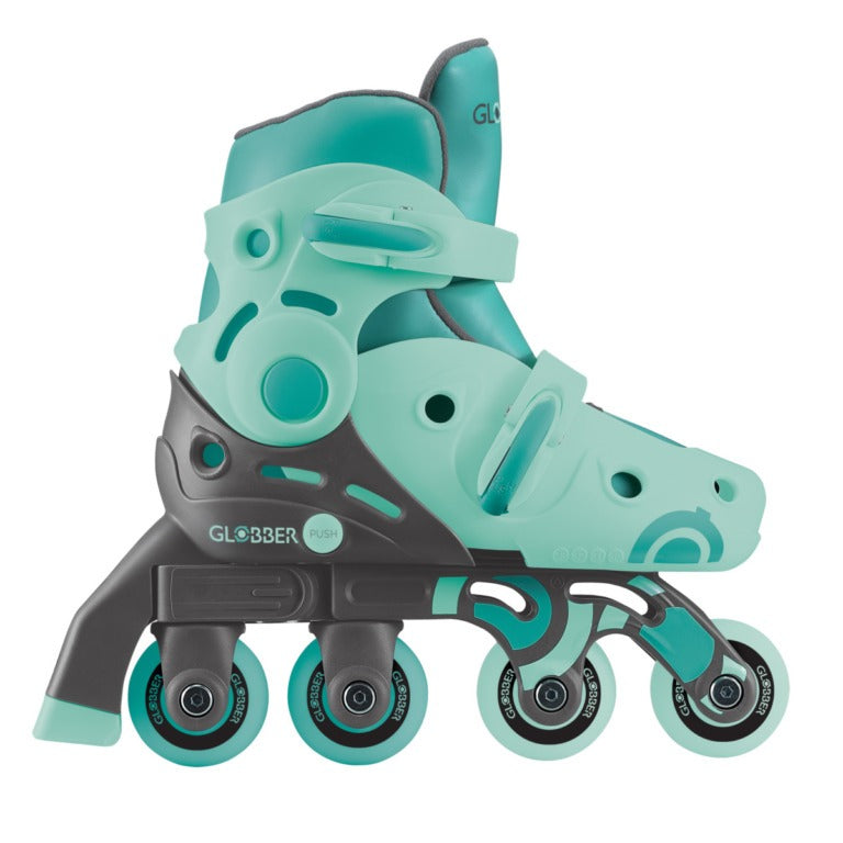 Globber Learning Skates 2-in-1 Adjustable Size 26-29 Mint
