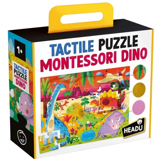 HEADU TACTILE PUZZLE MONTESSORI DINO