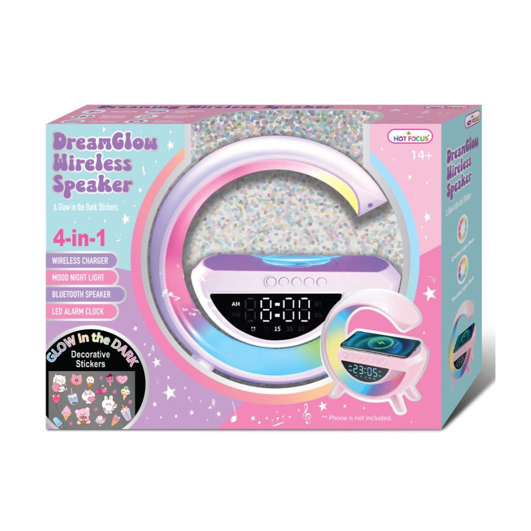 Hot Focus Dream Glow Wireless Speaker & Clock - Wild Willy