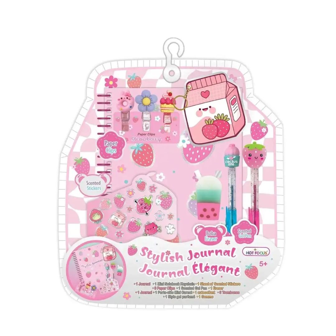 Hot Focus Stylish Journal Set – Strawberry - Wild Willy