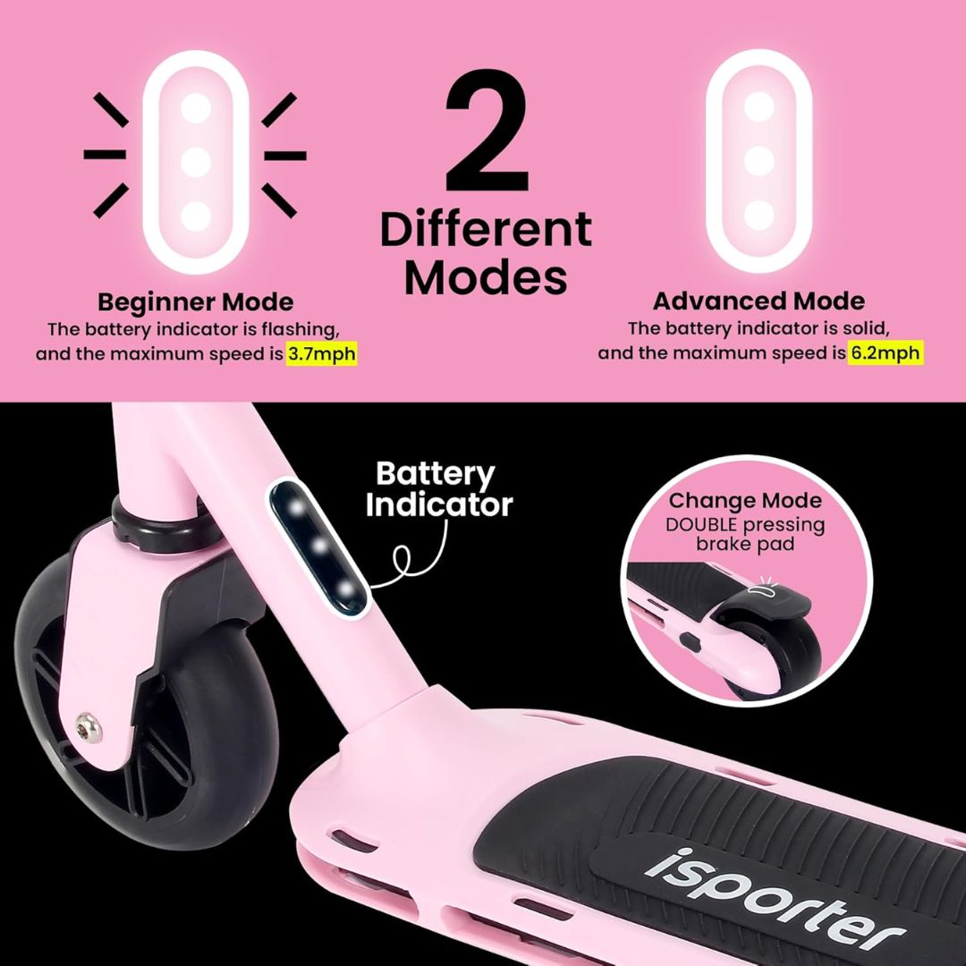 ISPORTER G2 Electric Scooter Pink - Wild Willy