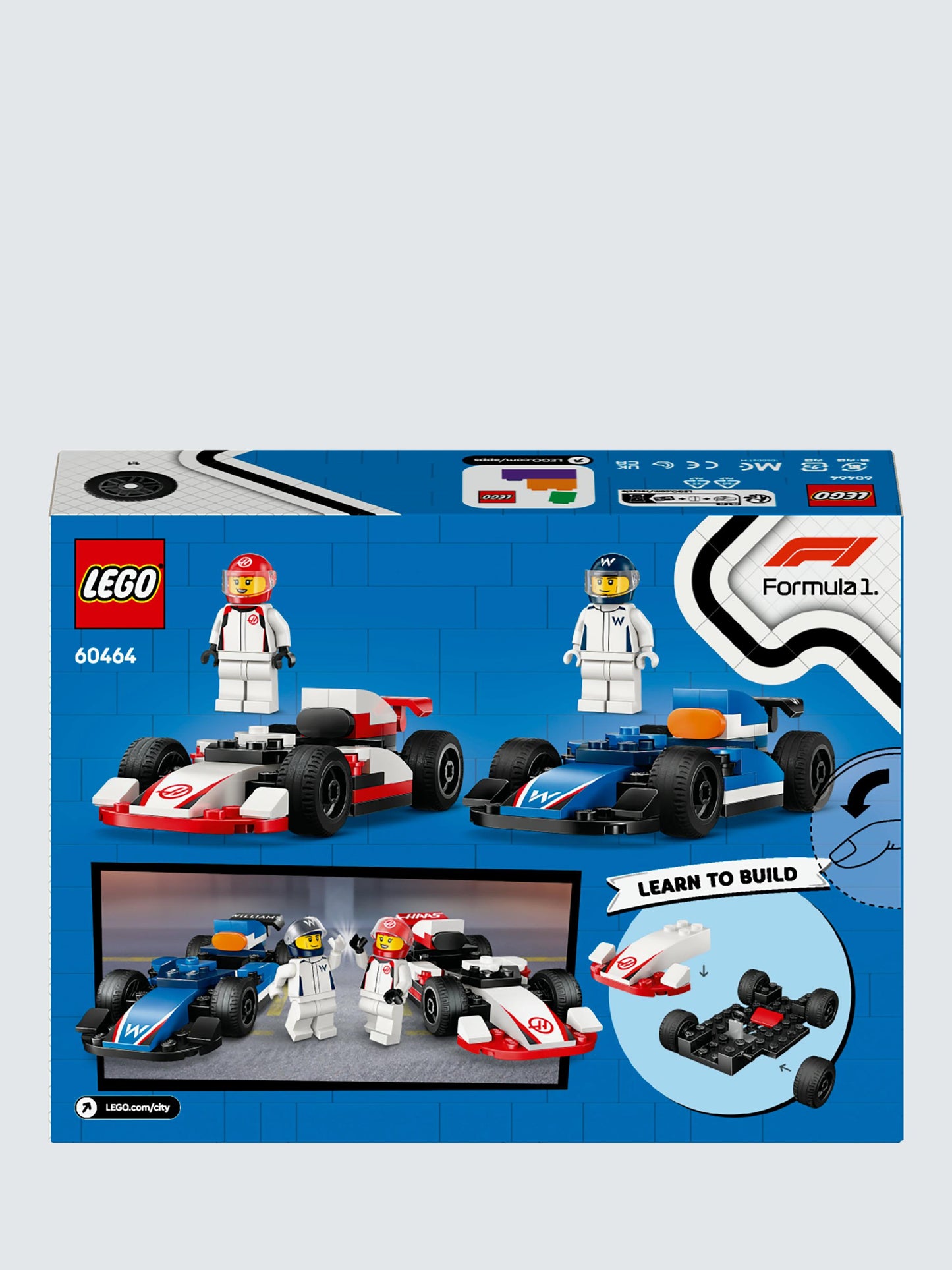 LEGO CITY F1 Williams Racing & Haas F1 Race Car - Wild Willy