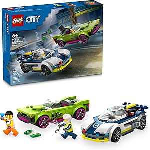 LEGO City Police Car and Muscle Car Chase 60415
