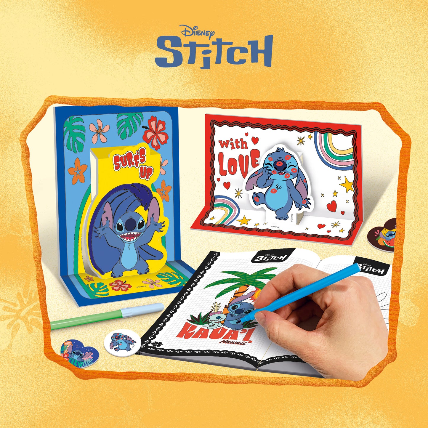 Lisciani Stitch Colouring and Drawing Pop-Up