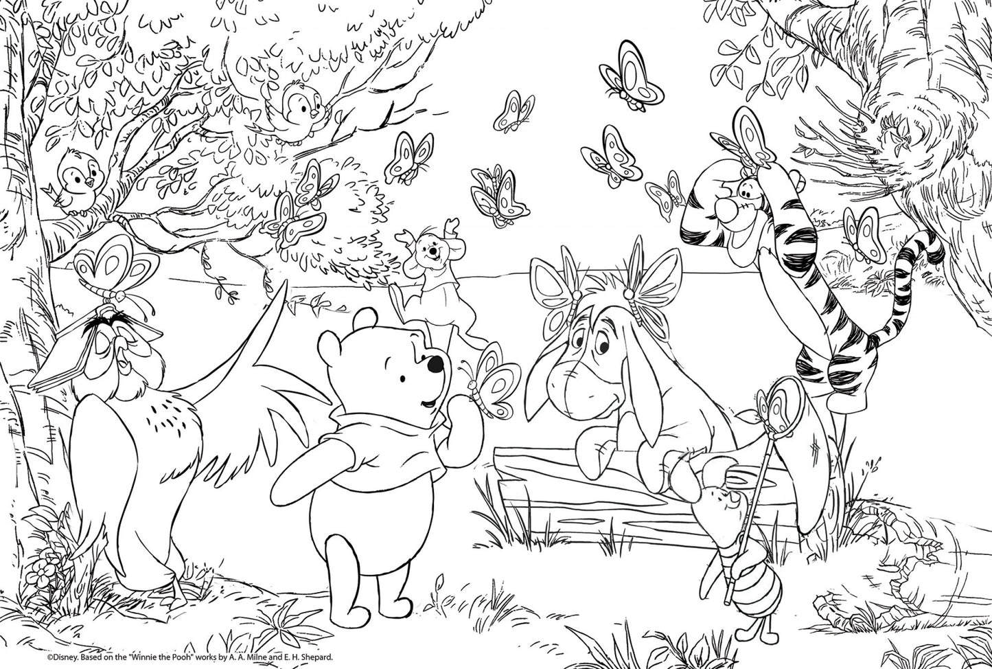 Lisciani Maxi Floor Disney Winnie The Pooh Puzzle 70x50cm