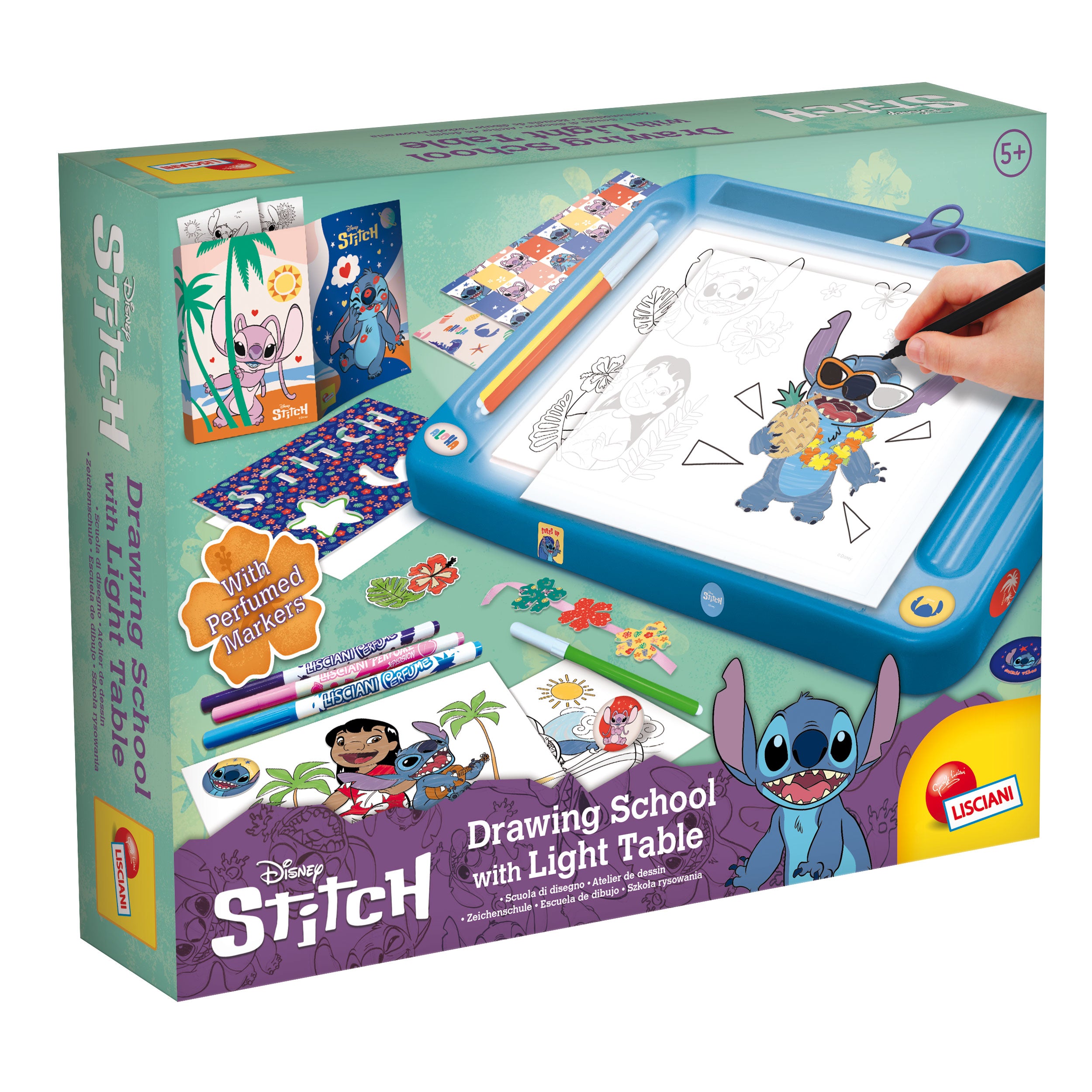 Lisciani Stitch Drawing School With Light Table - Wild Willy