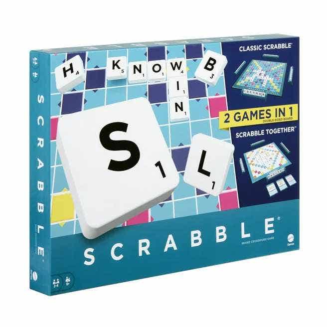 MATTEL Classic Scrabble 2-in-1 Double Sided Board