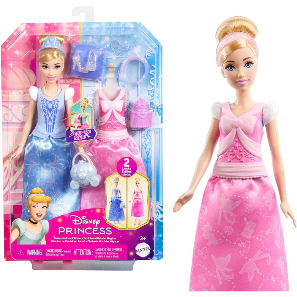 MATTEL Disney Princess Cinderella 2-in-1 Stories