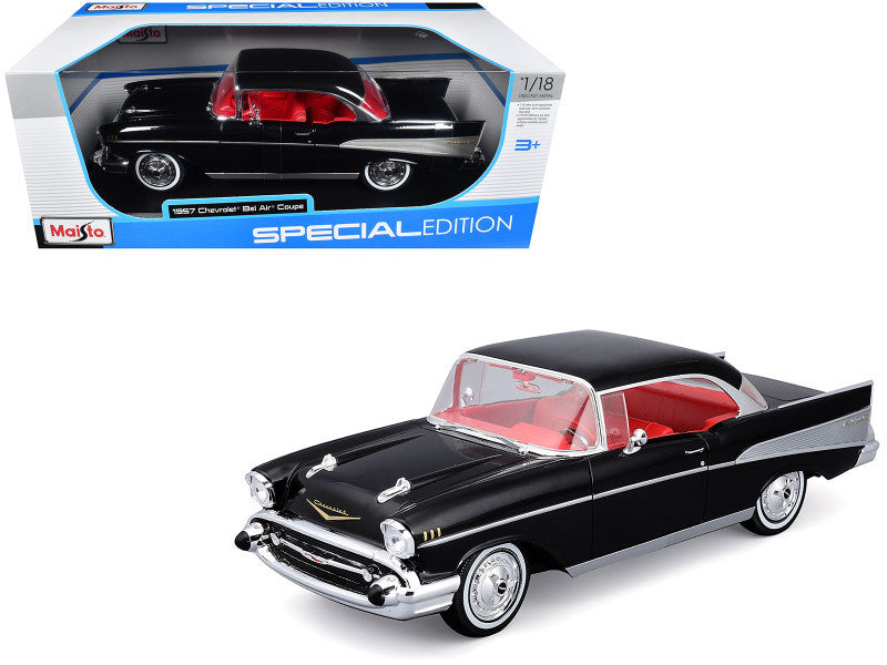 Maisto 1957 Chevrolet Bel Air Coupe - Black