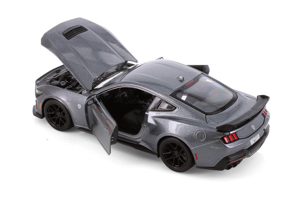 Maisto 2024 Ford Mustang Dark Horse Gray 1:24 Diecast Model Car - Wild Willy