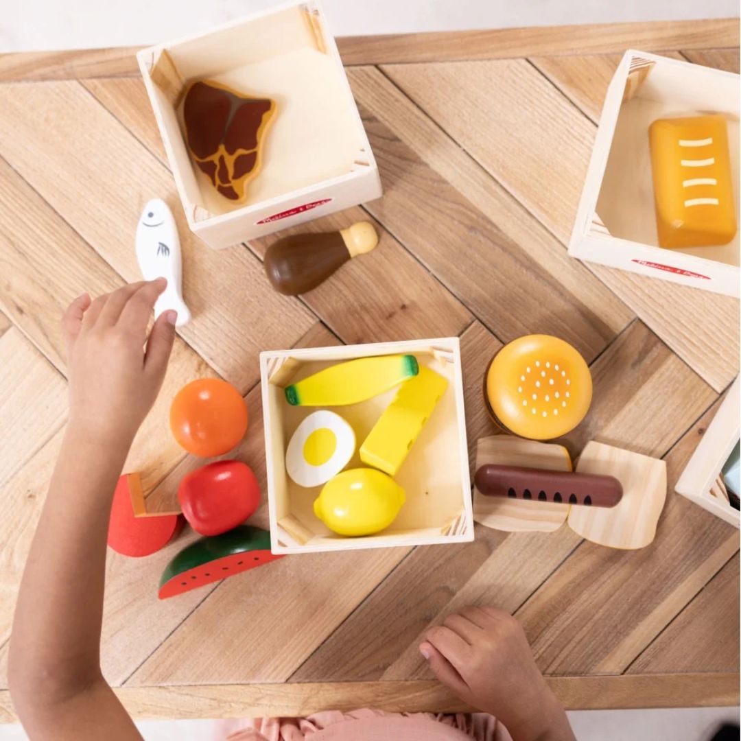 Melissa & Doug Wooden Food Groups Play Set