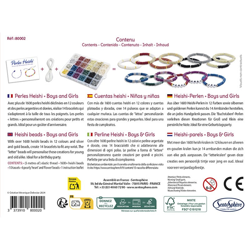 SENTOSPHERE Perles Heishi - Boys & Girls