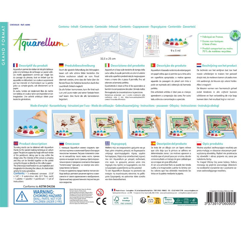 Sentosphere Aquarellum Horses Art Set