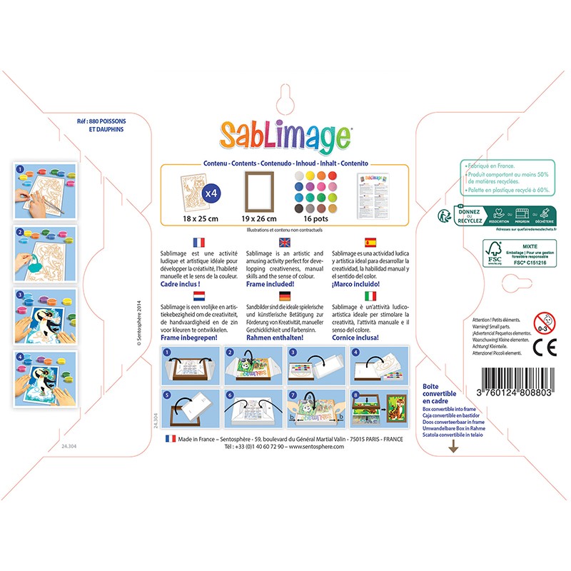 Sentosphere Sablimage Poissons & Dauphins