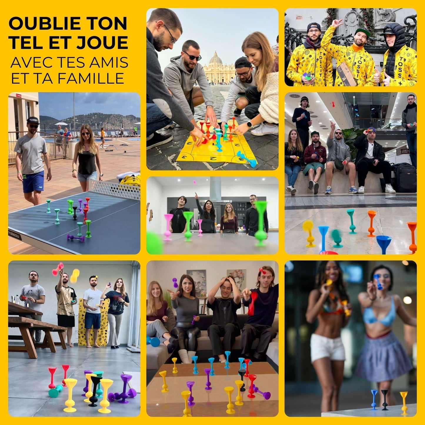 Tossit The Ultimate Dart Game Blue/Yellow