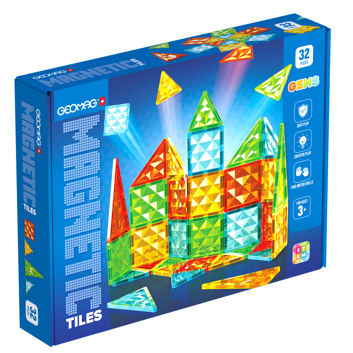 GEOMAG MAGNETIC TILES GEMS 32