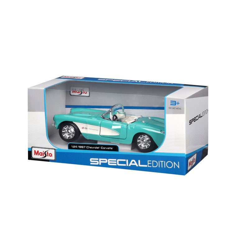 Maisto Corvette 1957 1:24 Die Cast Model - Wild Willy