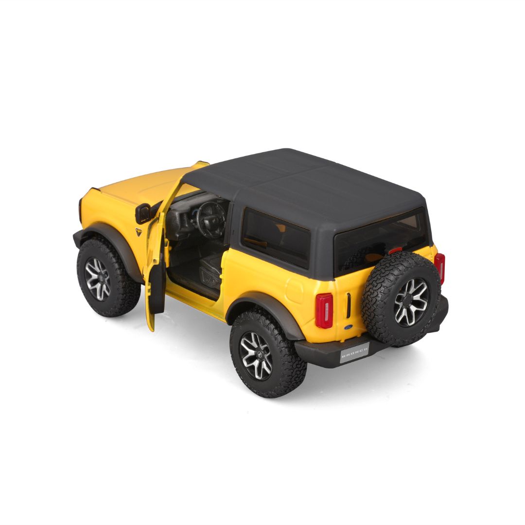 Maisto Ford Bronco 2021 Yellow 1:24 Diecast Model - Wild Willy
