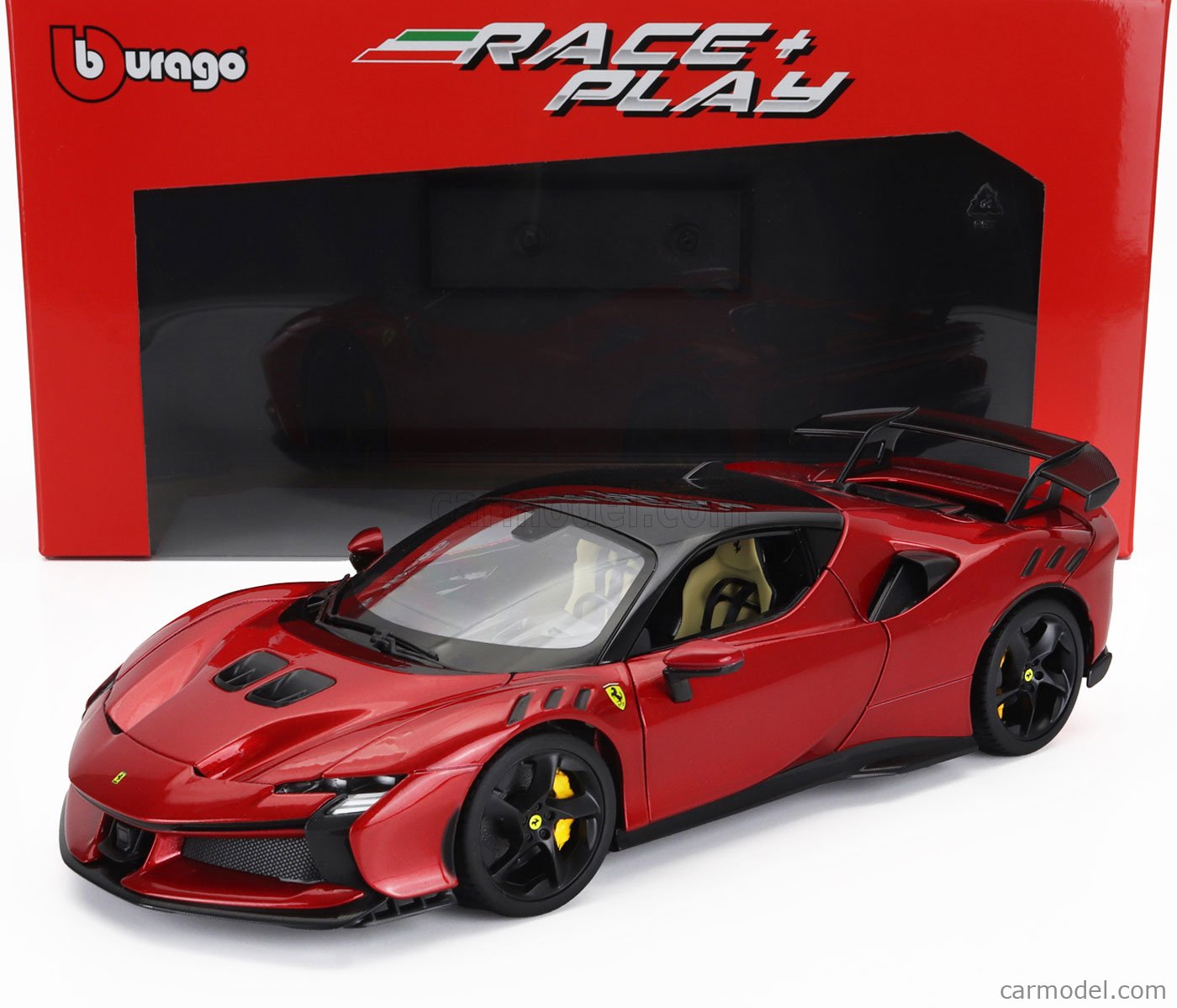 Bburago Ferrari SF90 XX Stradale Mettalic Red 1:18 - Wild Willy