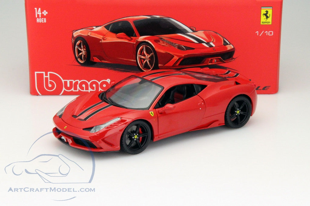 Bburago FERRARI 458 SPECIALE RED SIGNATURE - Wild Willy