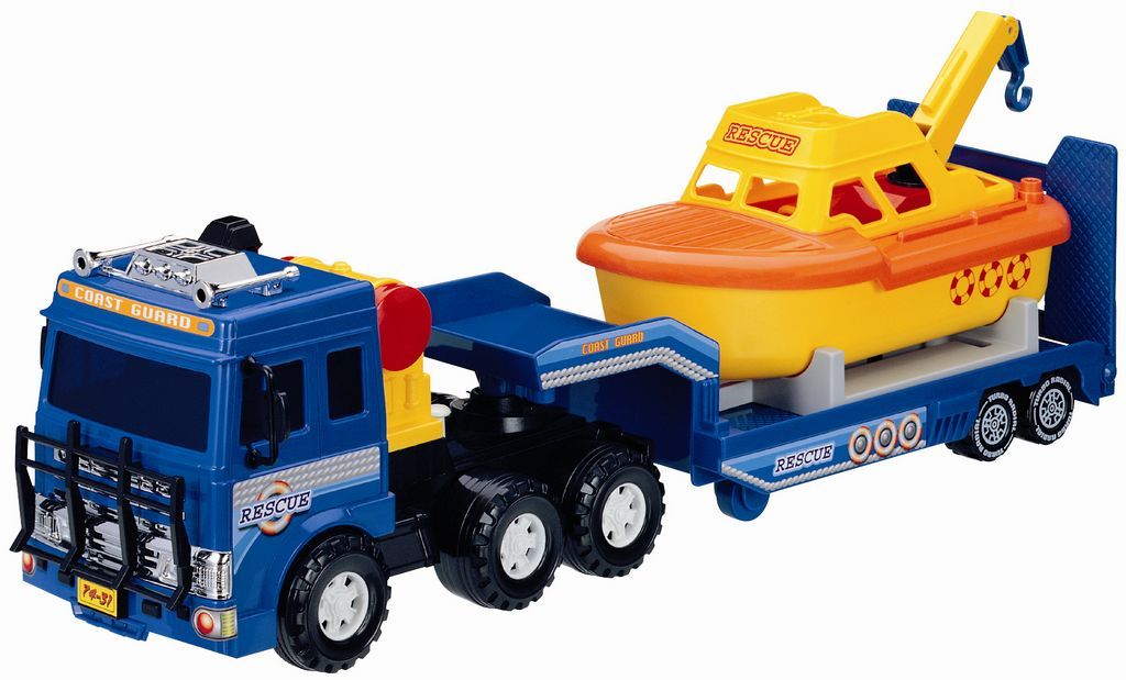 Daesung transporter with boat - Wild Willy - Toys Lebanon