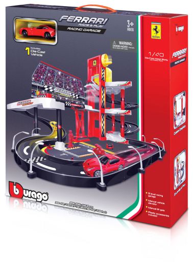 BU FERRARI RACING GARAGE w/1car - Wild Willy - Toys Lebanon