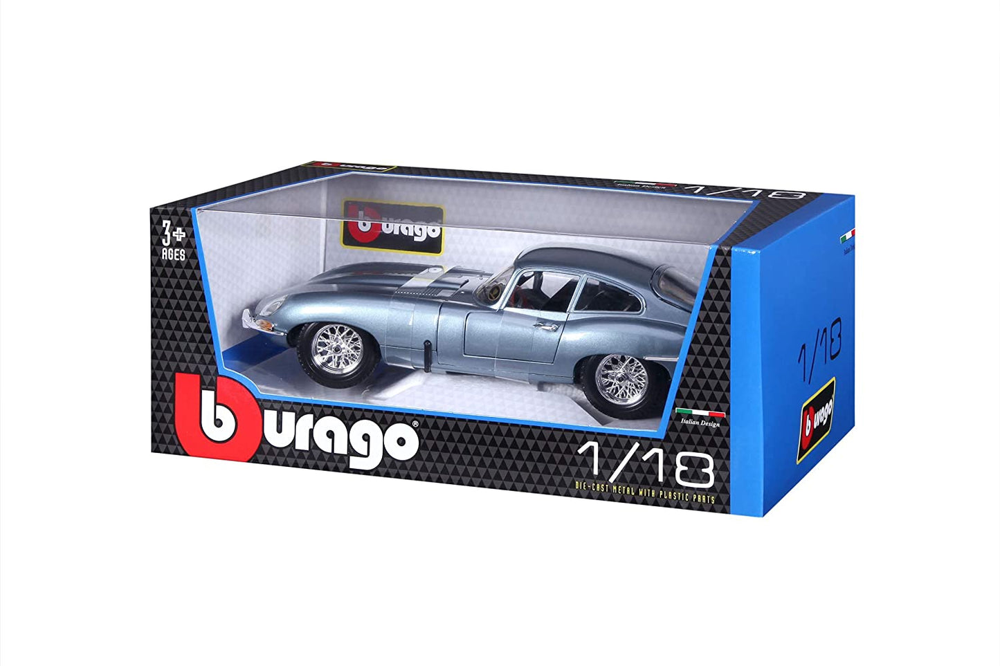 Bburago Jaguar E Coupe 61 1/18 - Wild Willy