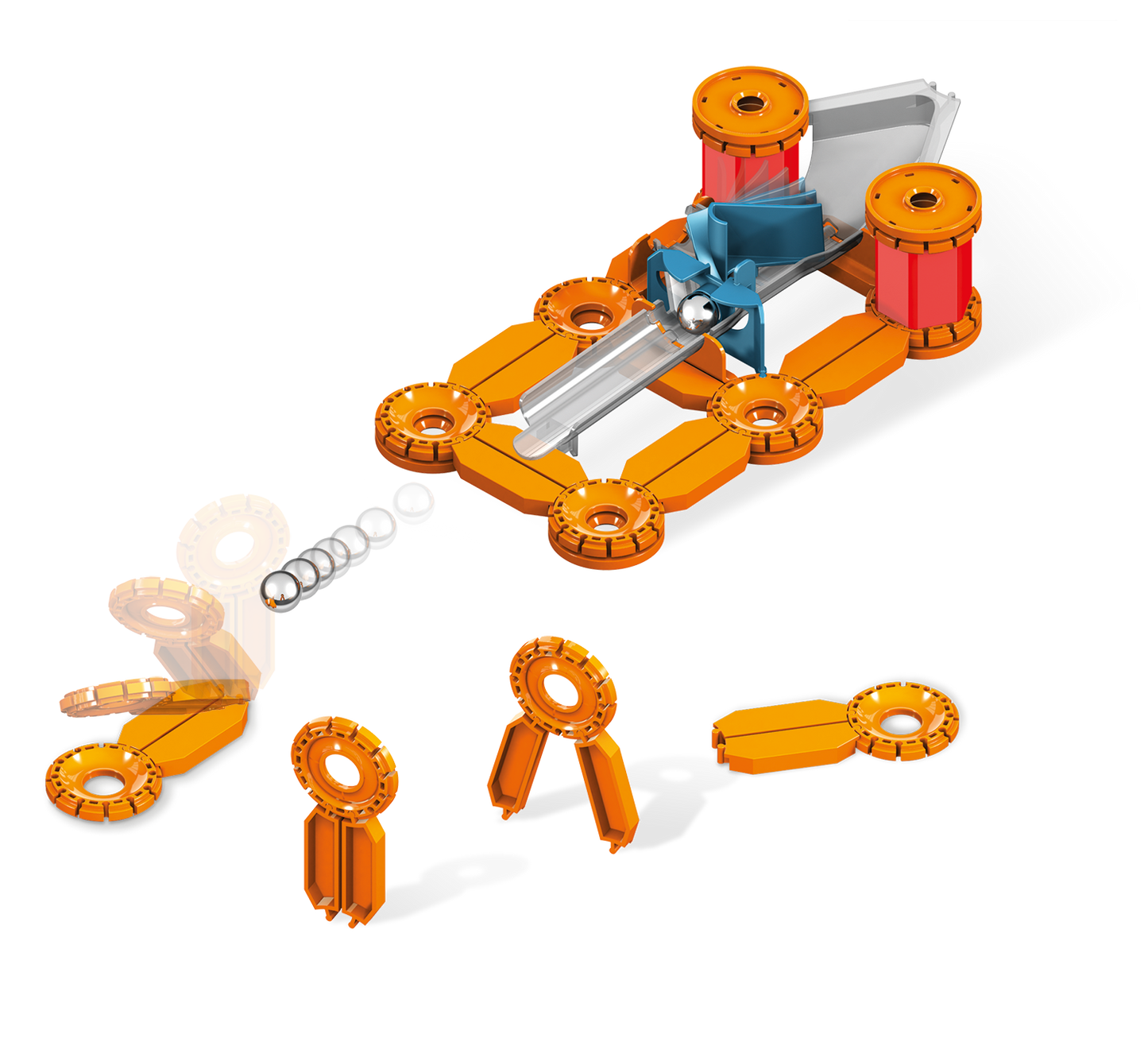 Geomag MECHANICS CHALLENGE 95PCS GM771 - Wild Willy - Toys Lebanon