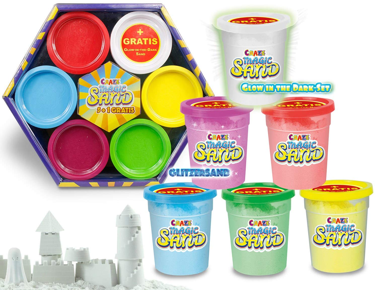 CRAZE MAGIC SAND REFILL 5+1 FREE - Wild Willy - Toys Lebanon