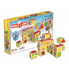 Geomag MAGICUBE CASTLES & HOMES GM144 - Wild Willy - Toys Lebanon