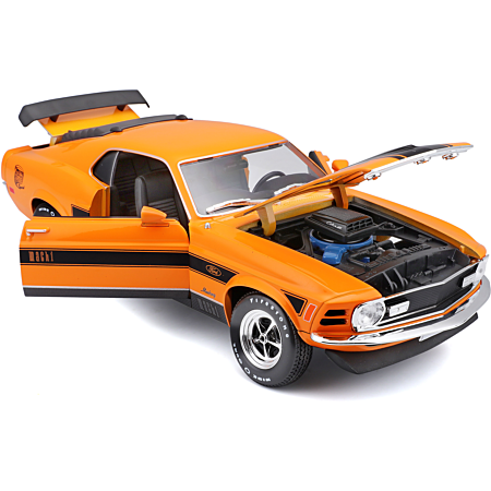 MAISTO Ford Mustang Mach 1 Orange 1:18 Die-Cast Model - Wild Willy