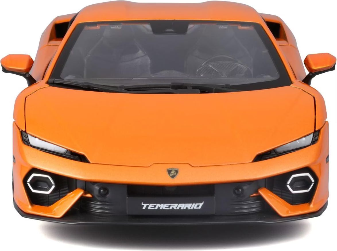 BBurago 1:18 Diecast Model Orange 2024 Lamborghini Temerario - Wild Willy